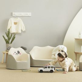 [Lieto Baby] COCO LIETO Poyu Character Baby Sofa for 1 Person, Terry_Correct Posture, Toddler Sofa, Stone Gift, Water Resistance_Made in Korea